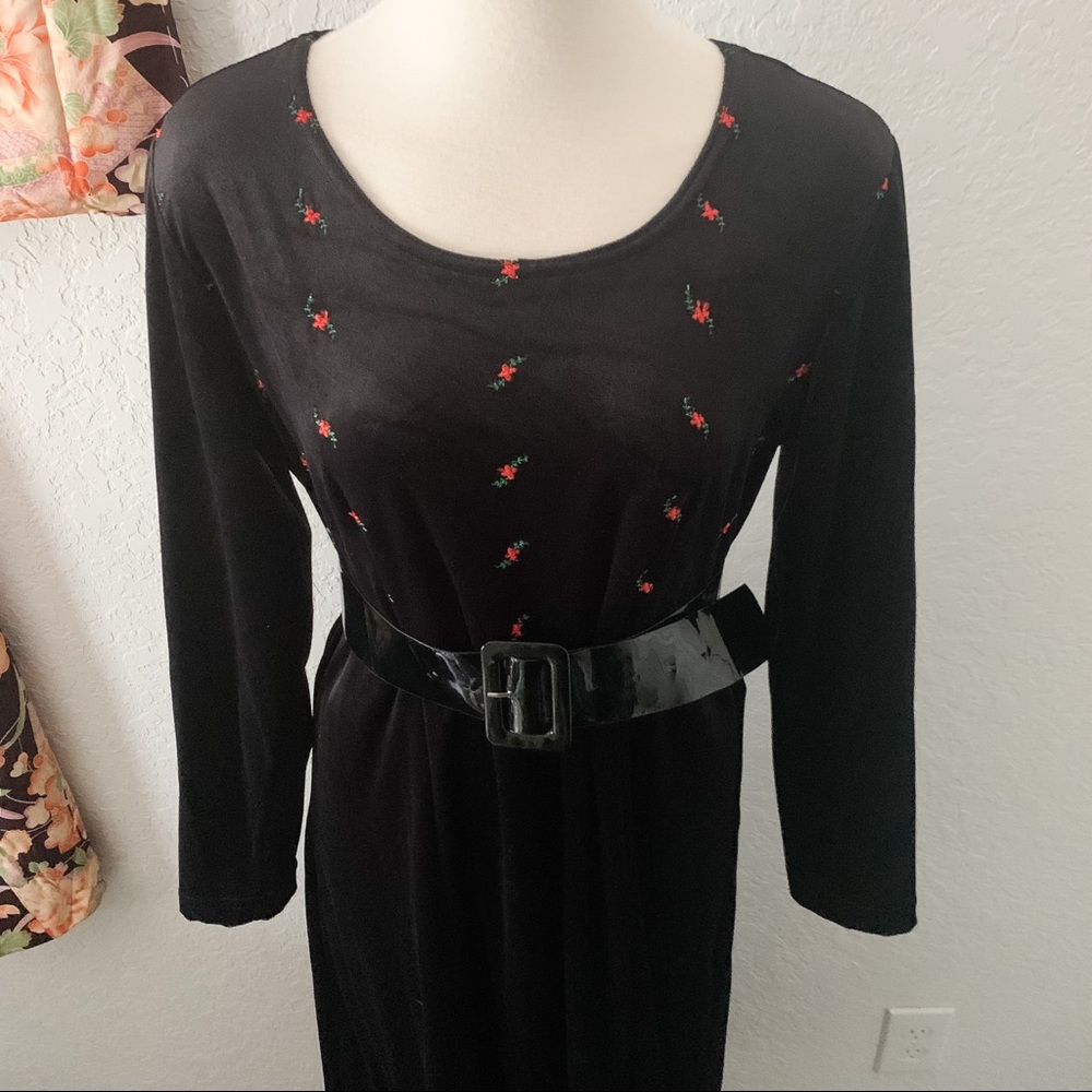 90s Velour Dress